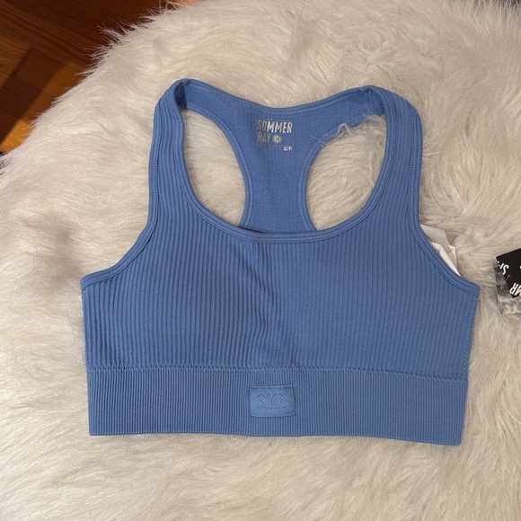 READ Sommer Ray Blue Ribbed Small 4 Piece Lounge Set New with tags - Picture 8 of 10